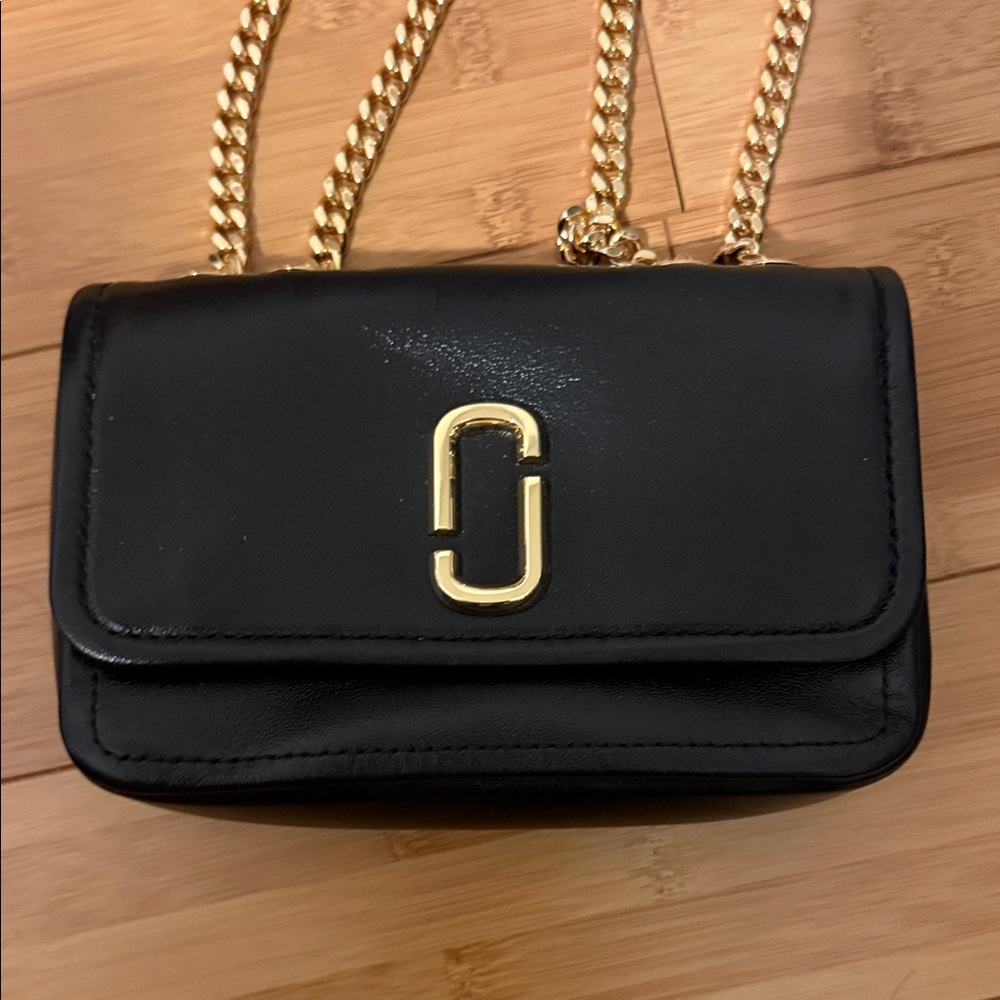 Marc Jacobs Black Leather Crossbody Bag